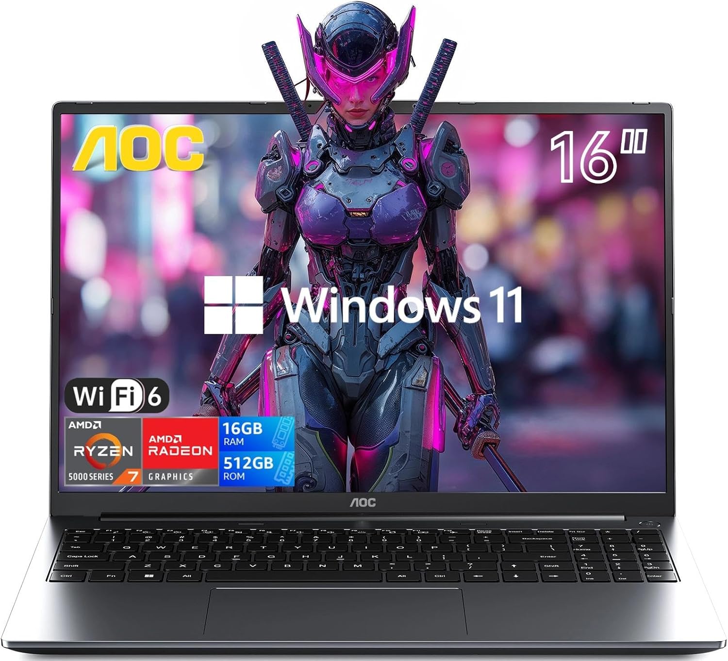 2025 AMD Laptop with Ryzen 7 7735HS for Gaming and Work