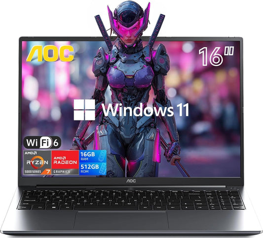 2025 AMD Laptop with Ryzen 7 7735HS for Gaming and Work