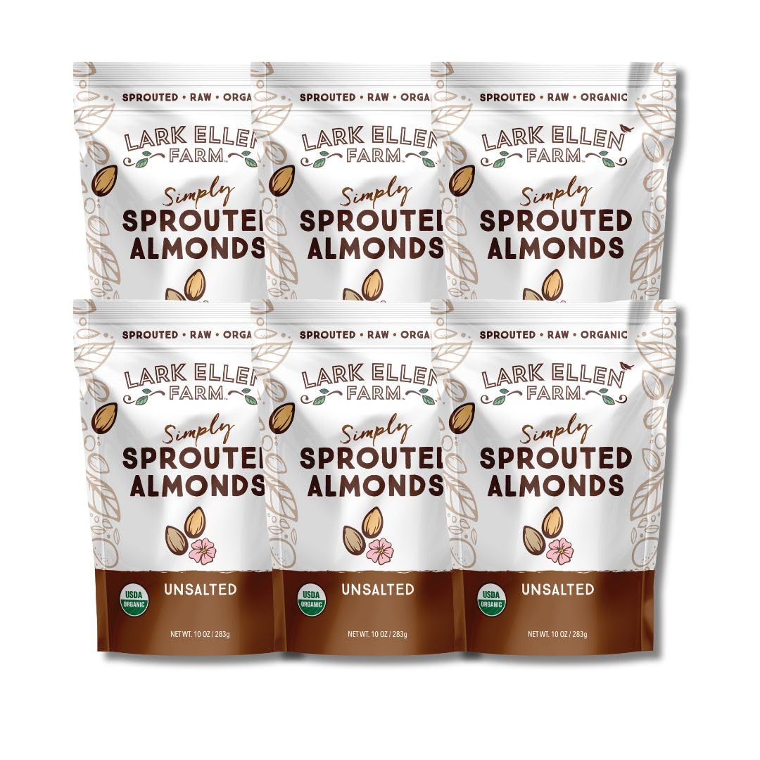 Lark Ellen Farm Organic Sprouted Almonds for Healthy Snacking