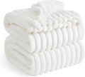 California King White Fleece Blanket - Cozy Ultra Soft Throw