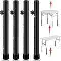 8 Pack Folding Table Risers Adjustable Height Extenders - Stable Lift