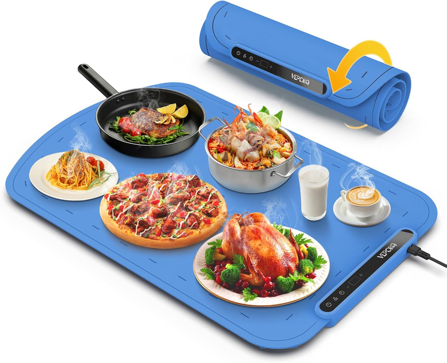 Warming Mat for Food with 7 Temp Levels for Parties & Buffets