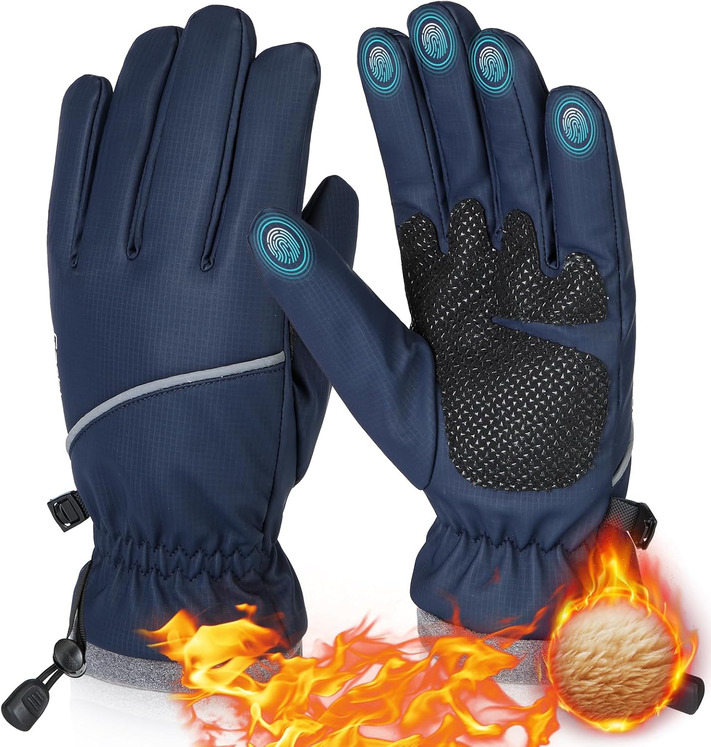 Warm Waterproof Snow Gloves for Outdoor Activities