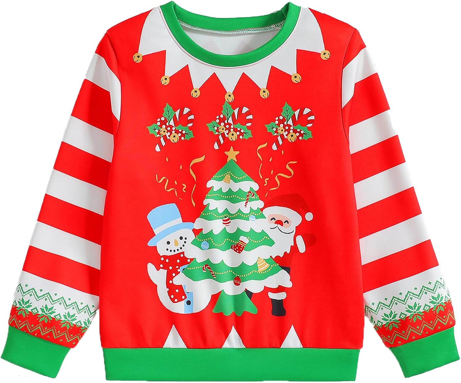 BOVOSHA Boys Ugly Christmas Sweatshirt - Festive Fun!
