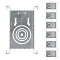 New Construction Mounting Plate with Round Holes - 3/4/6 in Adjustable