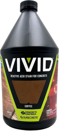 CC Concrete Coatings Vivid Acid Stain for Concrete | Coffee - Durable
