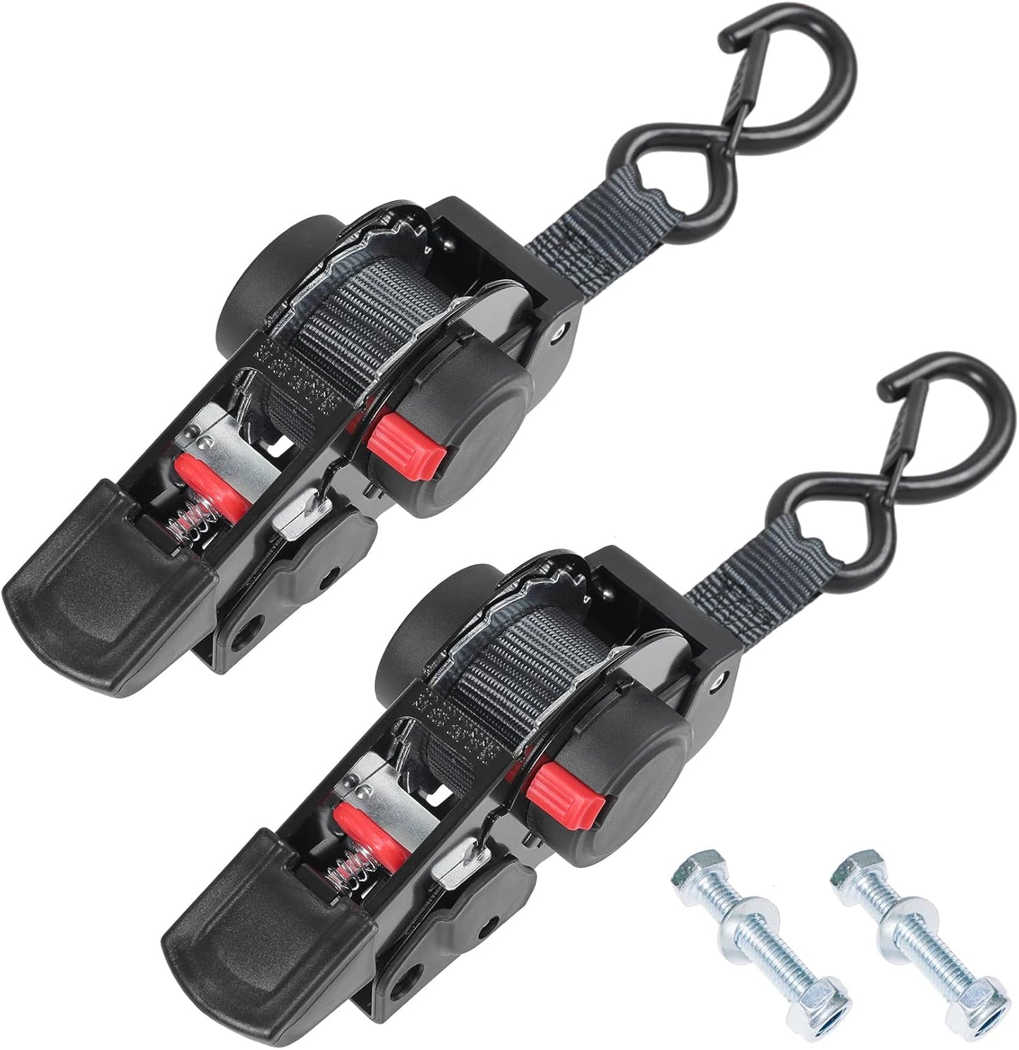 Heavy Duty Retractable Ratchet Straps for Safe Cargo Transport
