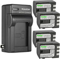 Kastar 4-Pack Batteries and AC Wall Charger Replacement for Canon ZR
