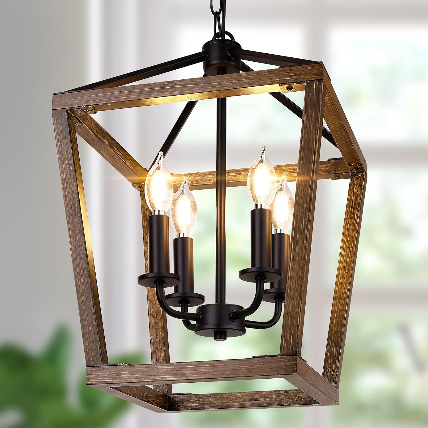 Farmhouse Chandelier Light Fixture for Rustic Home Decor