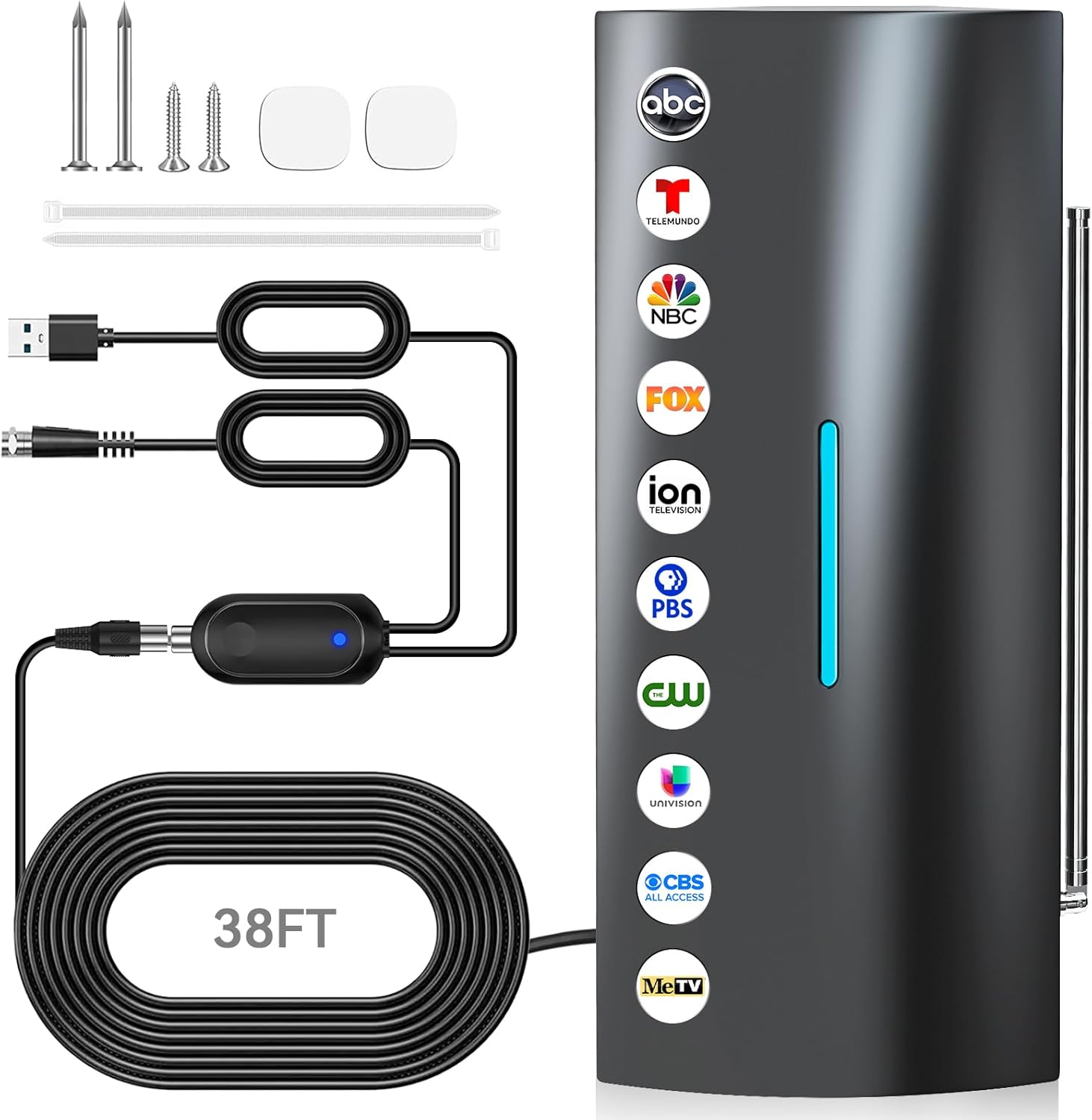 2800+ Miles Range Strongest TV Antenna for Indoor Outdoor Use