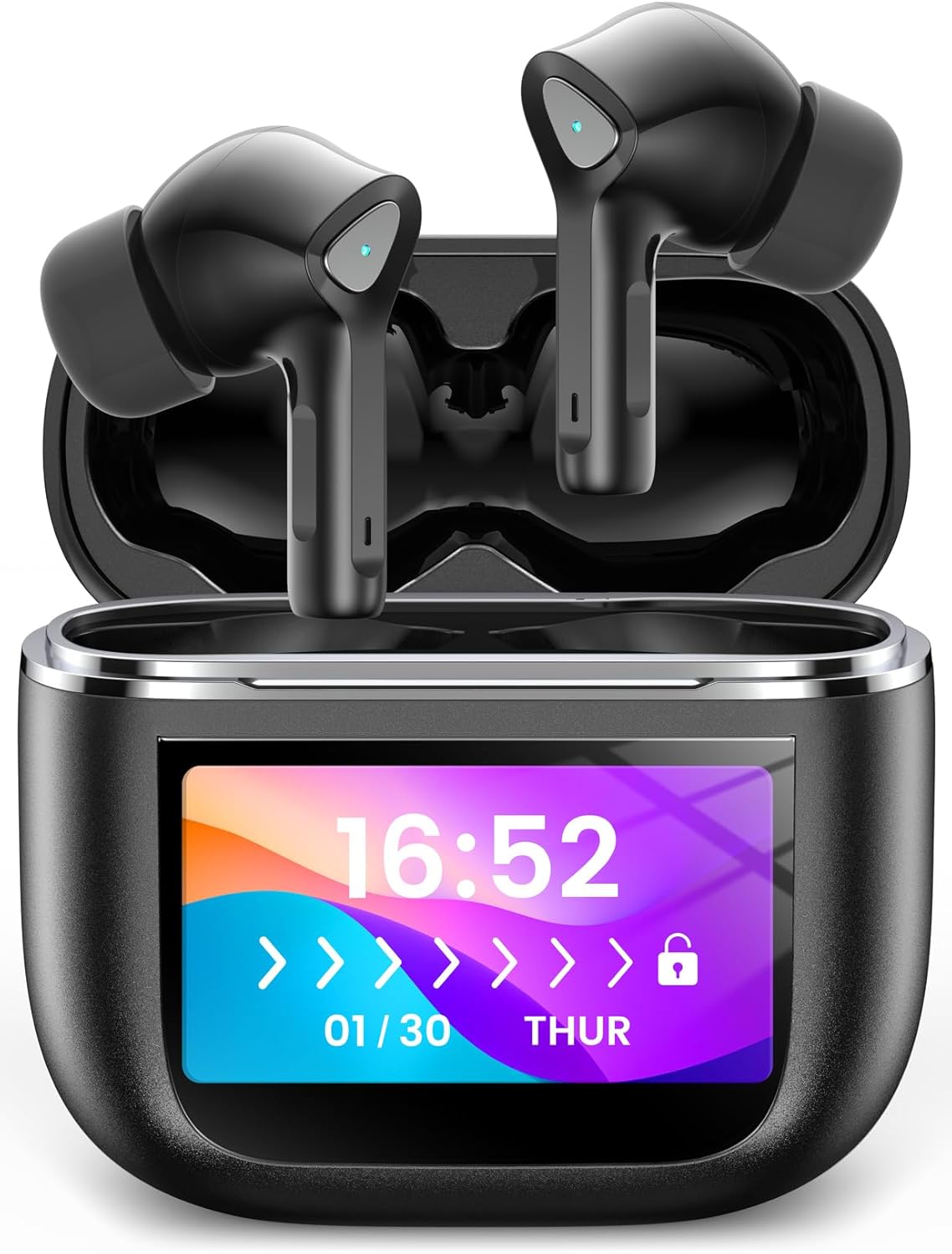 Wireless Bluetooth Earbuds with Touch Screen and 50H Playtime