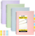 SUNEE Graph Paper Notebook B5 Grid 4 Pack - Colorful Study Journals