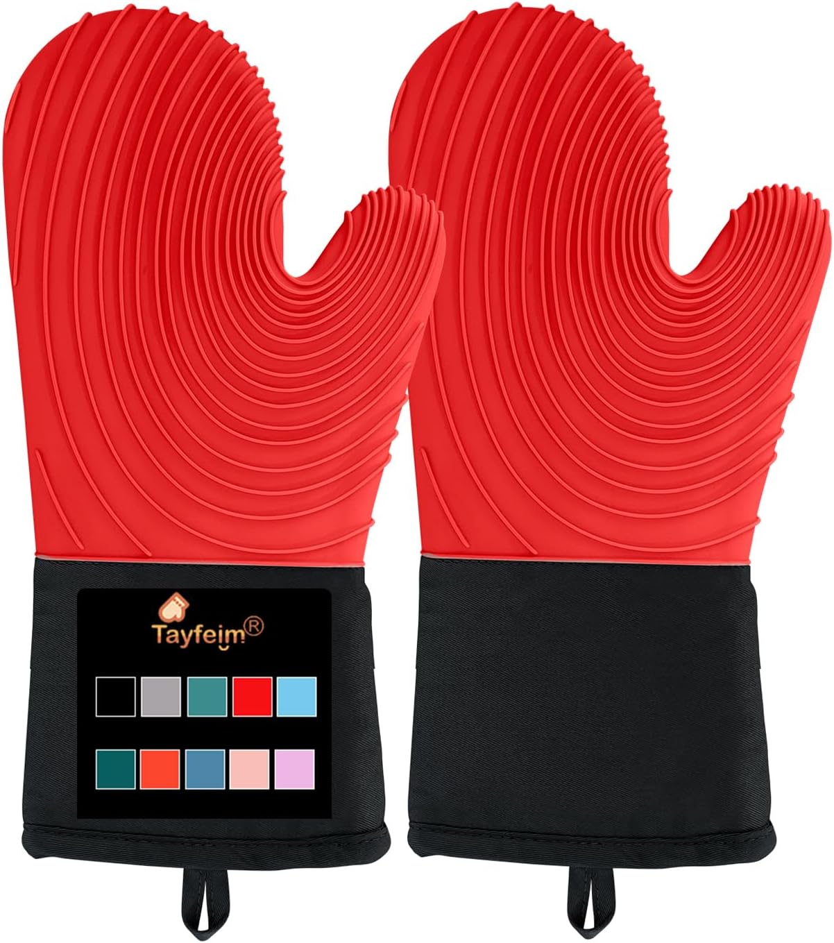 Tayfeim Extended Heat Resistant Oven Mitts - Grip & Protect!