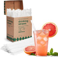 Disposable Drinking Straws 10.25 in x 0.23 in - 2000 Count (4 boxes)