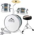 EASTROCK Kids Drum Set 3 Piece 14ft Junior Drum Kit - Beginner Set