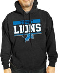 Detroit Lions Gameday Charcoal Hooded Sweatshirt - Warm, Pre-Shrunk
