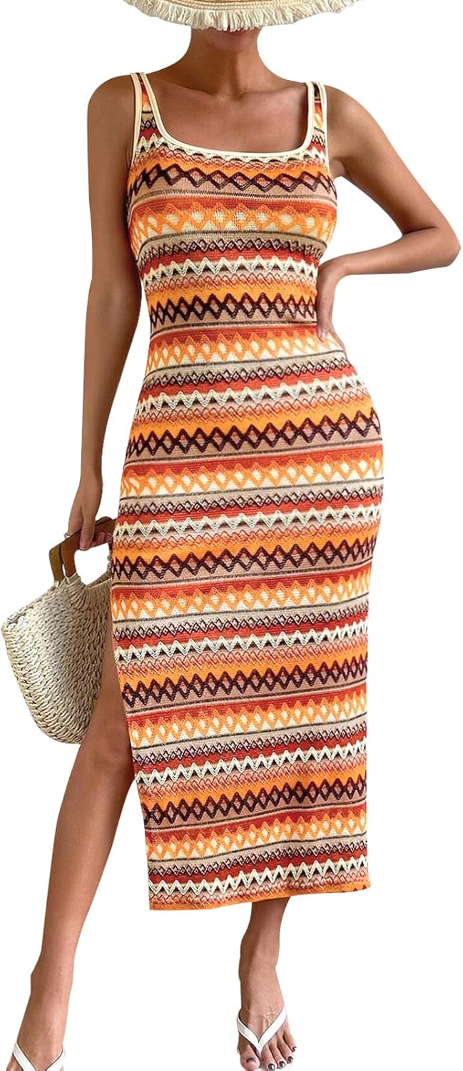 Stylish Womens Summer Maxi Dress for Beach and Casual Outings