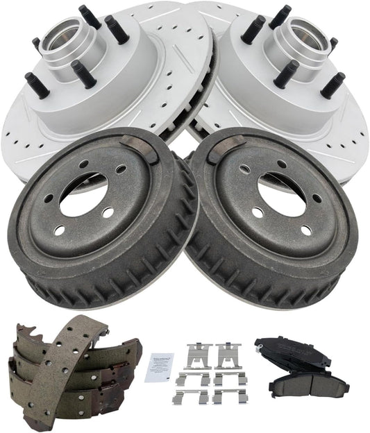 TRQ Brake Pad & Rotor Kit for 1998-2002 Ford Ranger Models