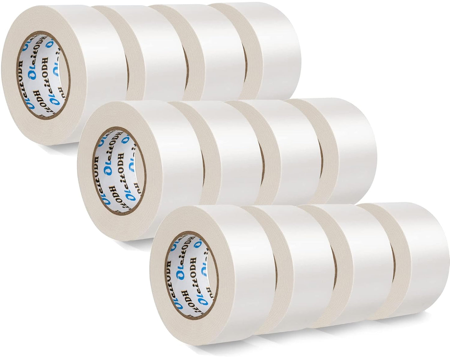 Heavy Duty White Duct Tape 12 Pack for All Your Repair Needs