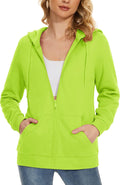 Women's Fleece Lined Zip Up Hoodie - Warm, Casual Layering