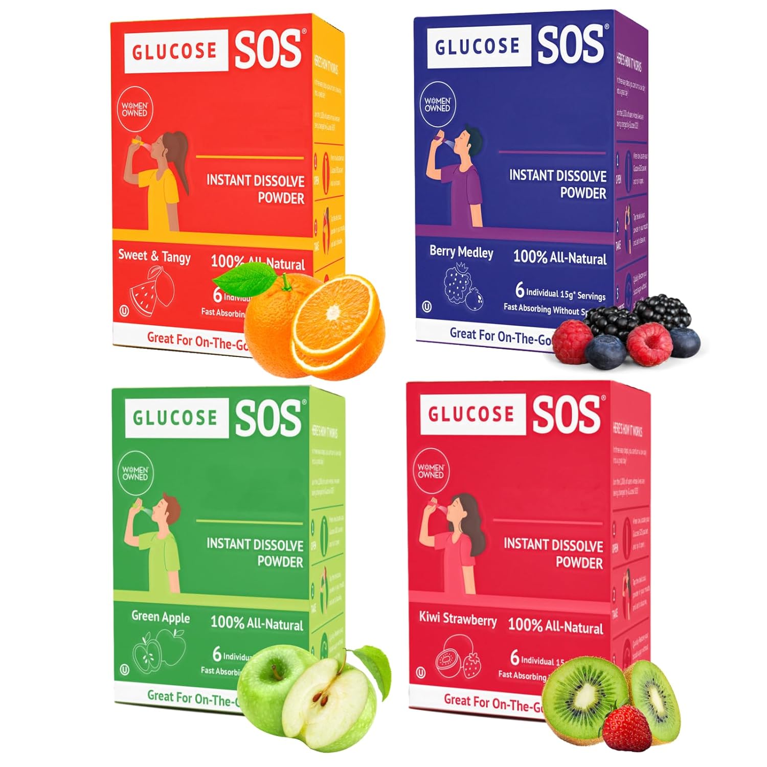 Glucose SOS Packets for Fast Energy Lift and Convenience