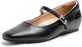 Mary Jane Flat Shoes with Arch Support and Hidden Wedge Heel Size