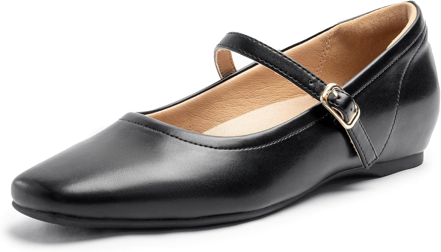 Mary Jane Flat Shoes with Arch Support for All-Day Comfort