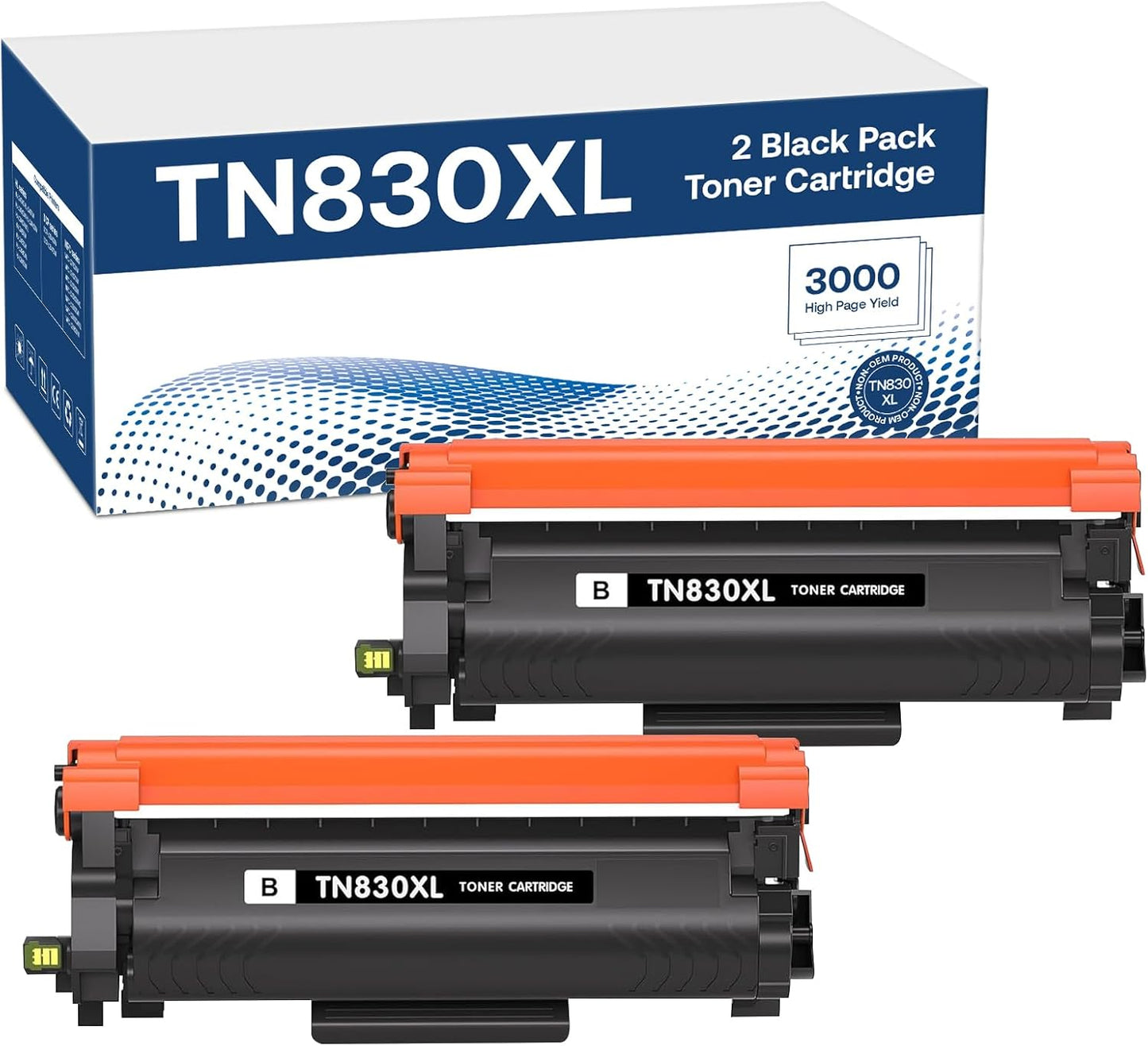 TN830XL Toner Cartridges for Brother Printers - High Yield Quality