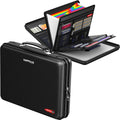 Fireproof Document Organizer Expanding File with 13 Pockets - Sturdy