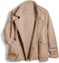 Women's Double Breasted Peacoat with Notched Lapel for Cozy Style
