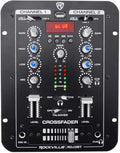 Rockville RDJ3BT Compact 2 Channel DJ Mixer with Bluetooth