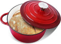 Trustmade 4.5 QT Cast Iron Dutch Oven - Versatile Enamel Cookware