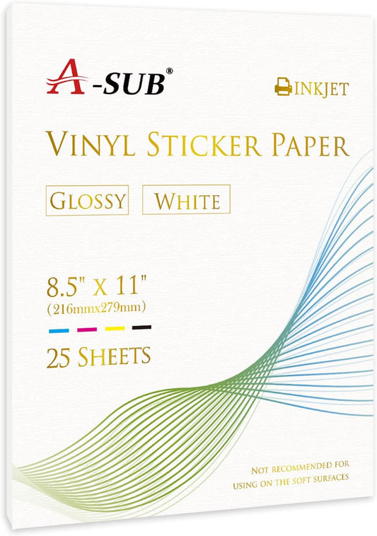 Glossy Waterproof Inkjet Printable Vinyl - DIY Decals
