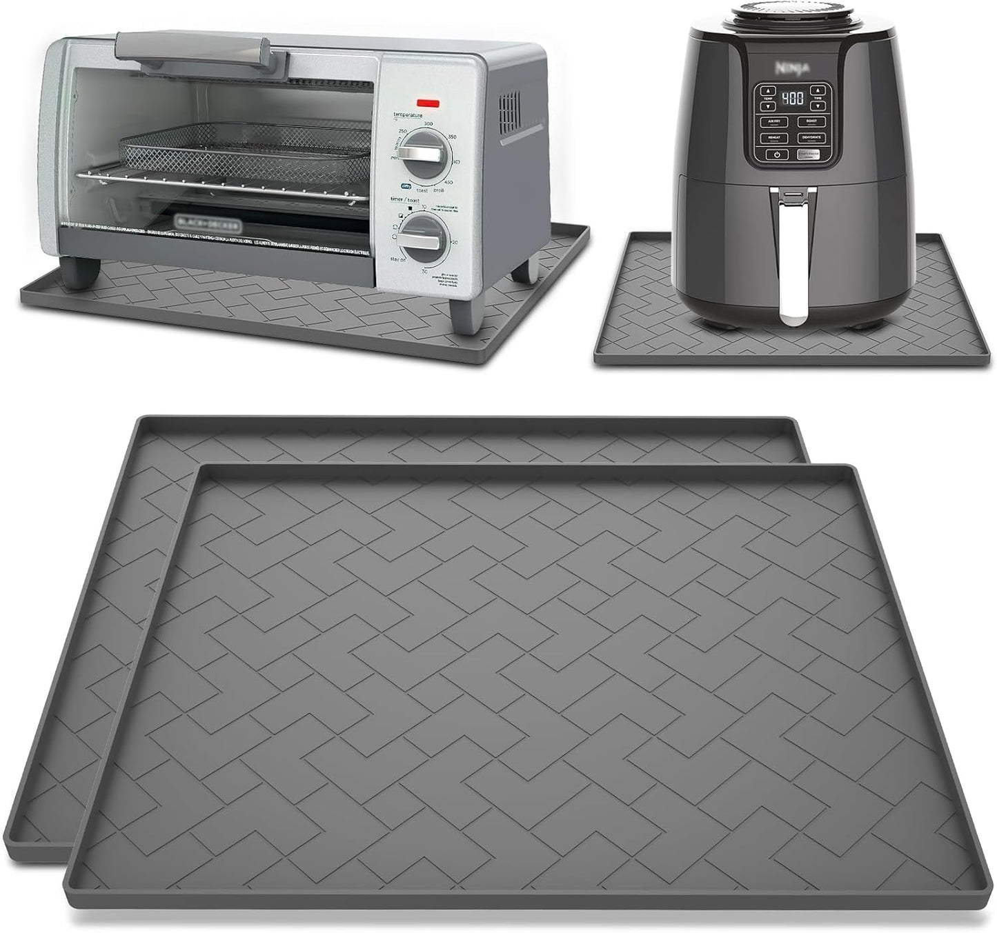 Protective 18'' Silicone Air Fryer Mat (2 Pack)
