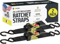 DC Cargo Mall Auto Retractable Ratchet Straps 2 x 6ft - Fast