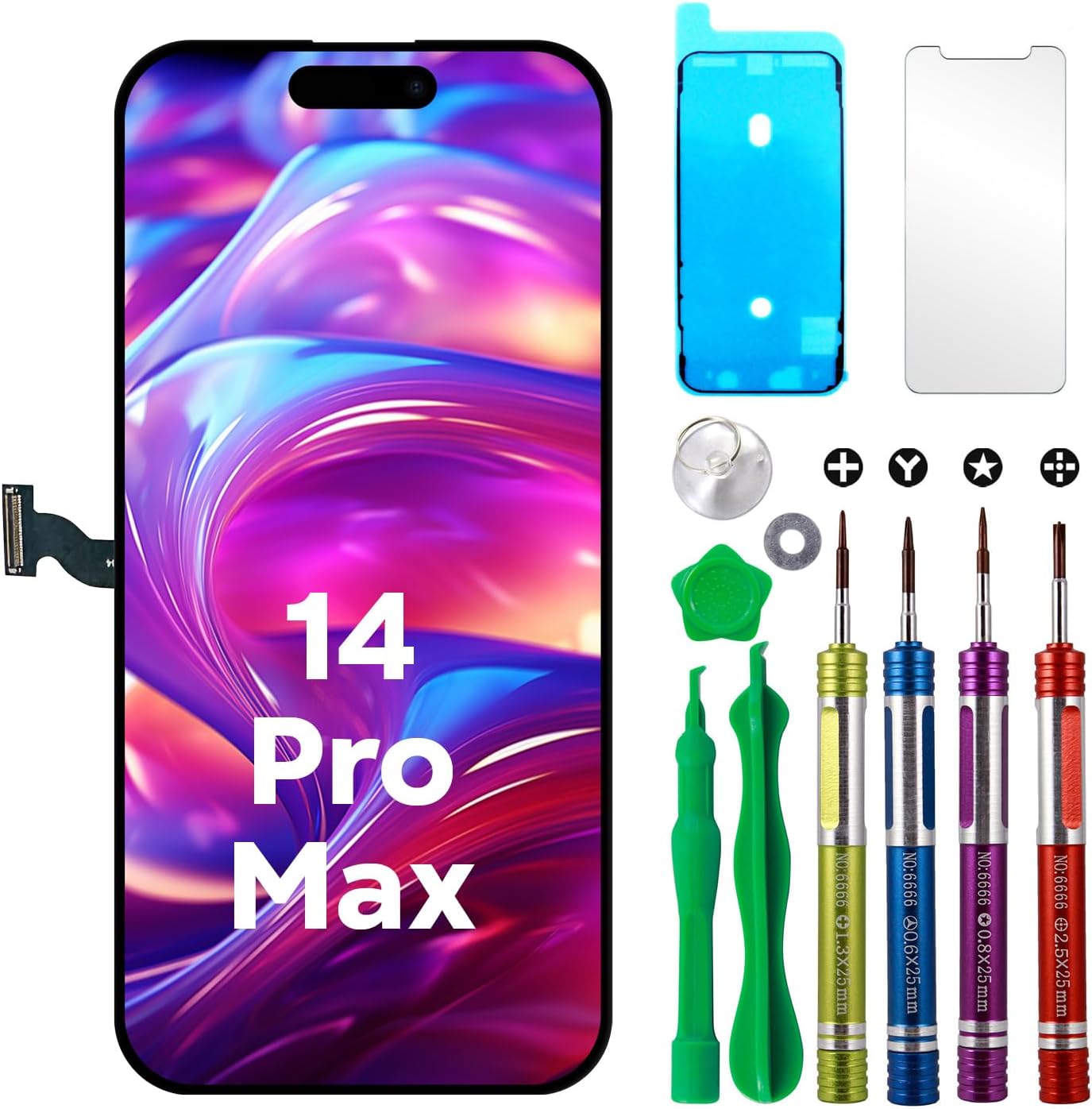 LCD Screen Replacement for iPhone 14 Pro Max 6.7 inch Repair Kit