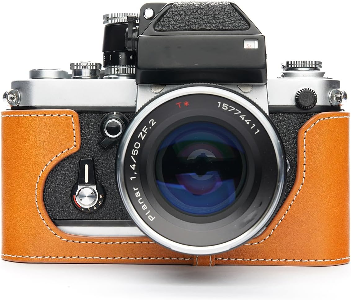 Handmade Genuine Leather Half Camera Case for Nikon F2 Series