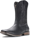 IUV Cowboy Boots For Men Wide Square Toe Western Retro (Style LDY3)