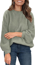 Fall Sweaters for Women 2025 Ribbed Knit Pullover - Soft Fit