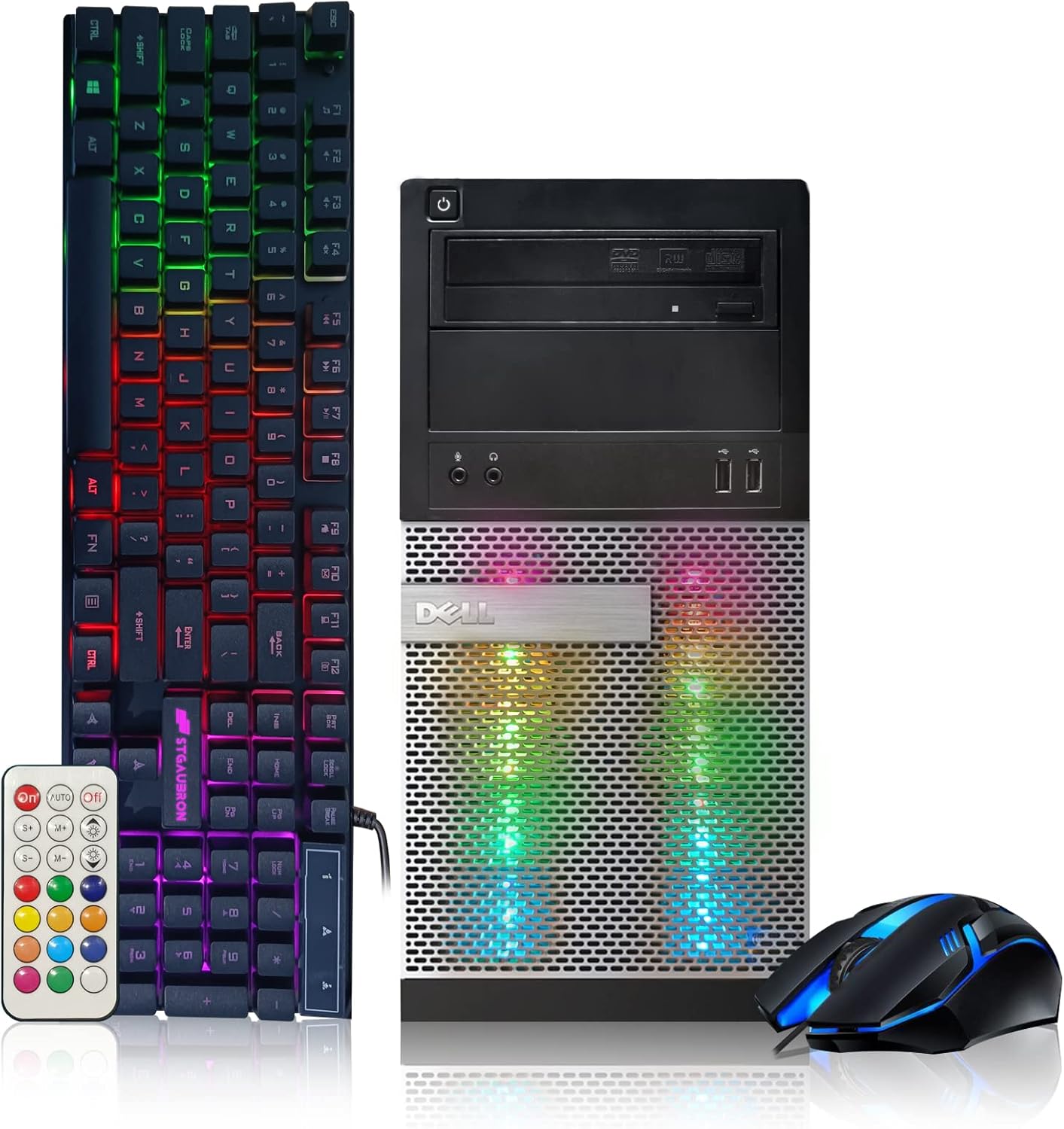 Dell RGB Gaming PC, Intel Quad I5, Radeon RX 550, 512G SSD, Win 10 Pro