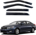 KPY Window Visor Compatible with Kia Optima 2011-2015 - 4PC Rain Guard