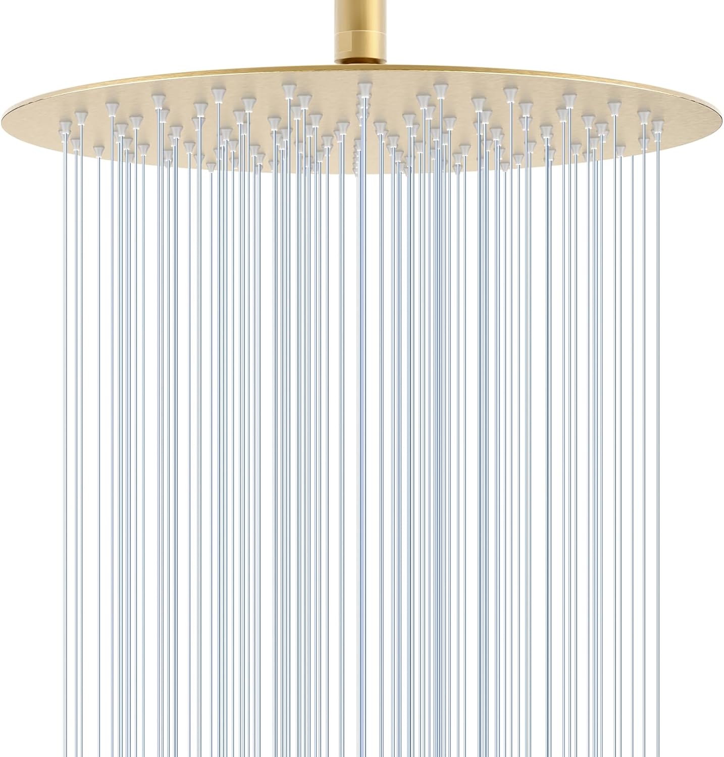 12 inch Brushed Gold Rainfall Shower Head for Modern Bathrooms
