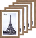 VCK 12x18 Frame 5 Pack - Brown Walnut Poster Picture Frame