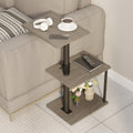 Swivel Side Table for Couch Arm - Height Adjustable C Table