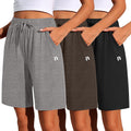 Women's Quick Dry High Waisted Bermuda Shorts - 3 Pack Neer