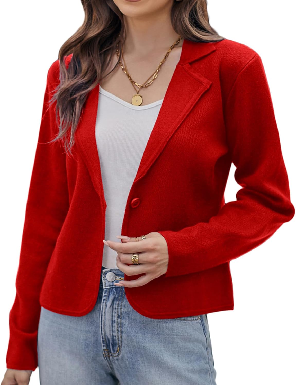 Stylish Women Sweater Blazer for Casual and Work Wear