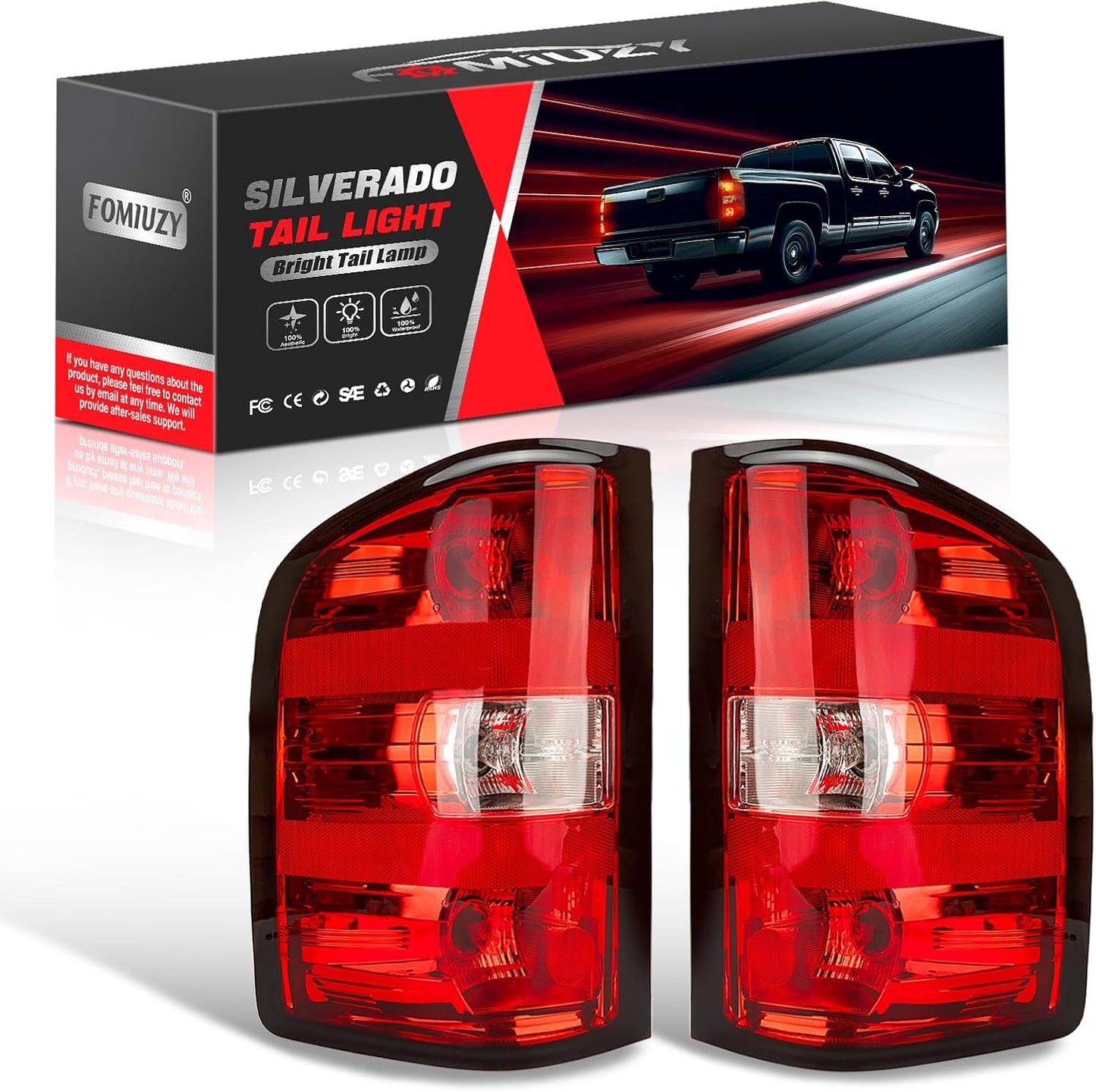 Tail Lights for Chevy Silverado 1500 2007-2013 - Direct Replacement
