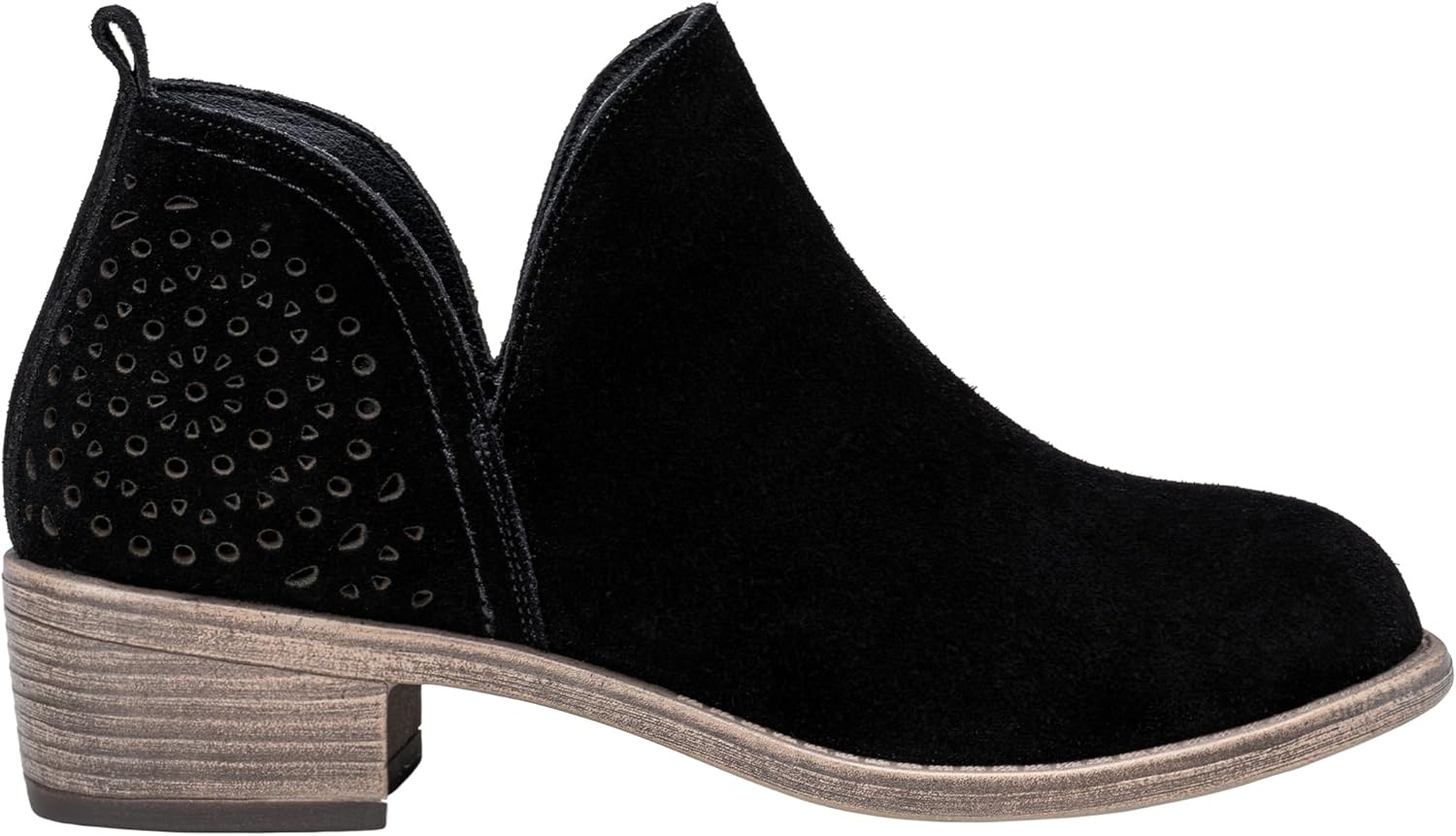 Vepose Women's Short Ankle Boots with Western Cutout Design