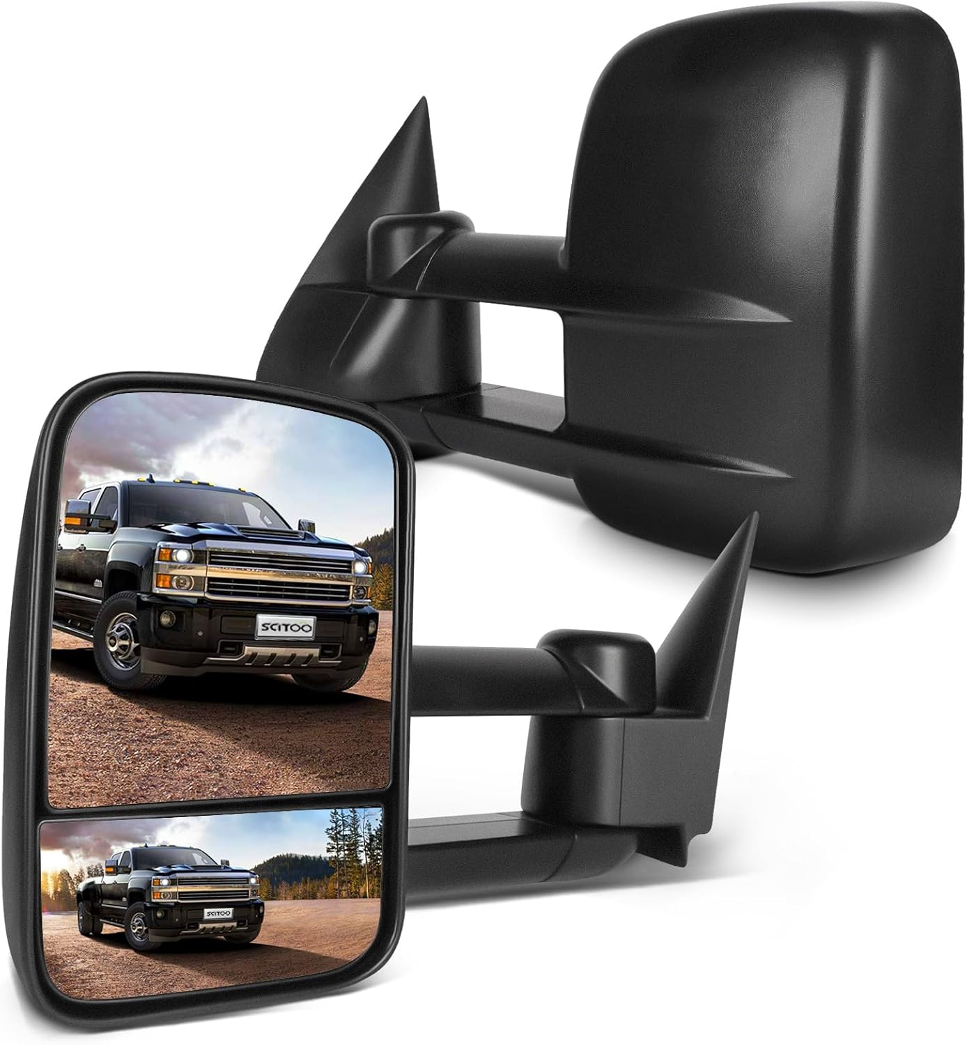 Towing Mirrors Fit Chevy GMC for Enhanced Visibility and Safety