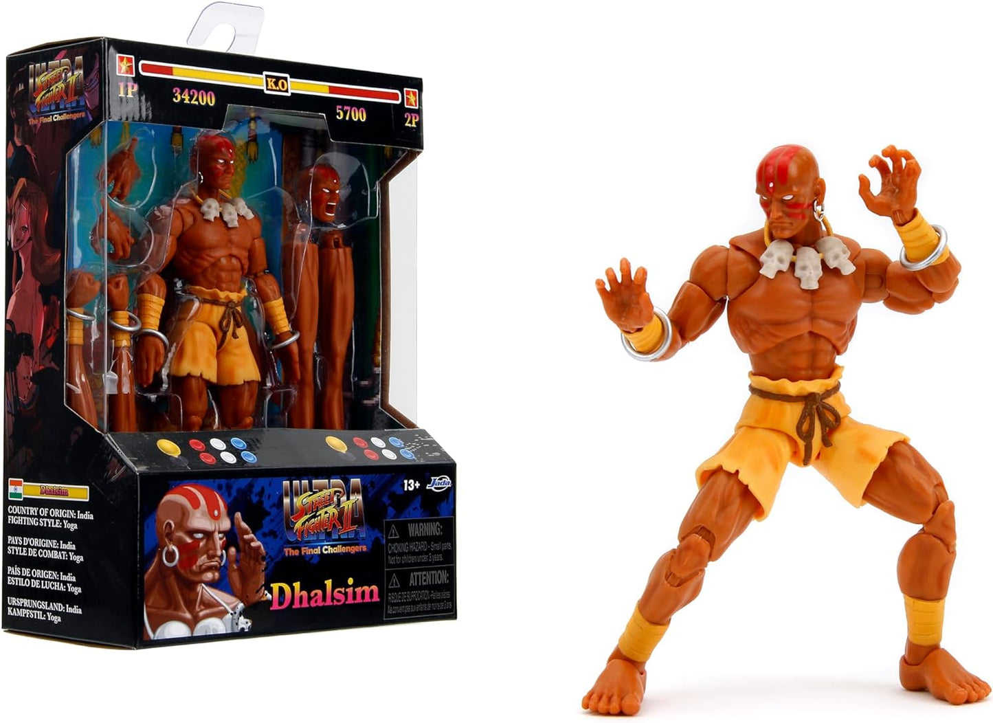 Stretch Your Imagination with Dhalsim Action Figure by Jada Toys